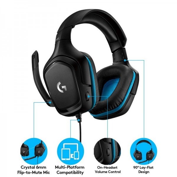 Logitech G PRO X Casque Gaming Over-Ear avec Micro BLUE VOICE, DTS  Headphone:X 7.1, Transducteurs PRO-G 50mm, Son Surround 7.1 Gaming Esport,  PC/PS/Xbox/Nintendo Switch - Noir
