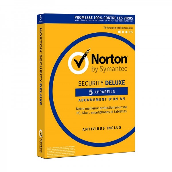 NORTON SECURITY DELUX 3.0 - 5 POSTES 1AN