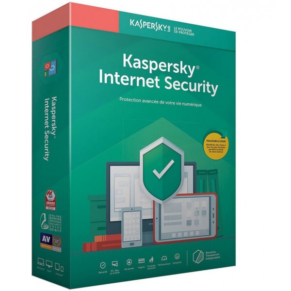 Kaspersky Internet Security - 3 Postes / 1 an (KL19398BCFS-20SLIMMA)