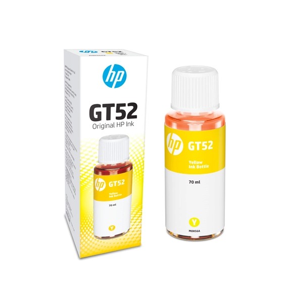 HP GT52 Jaune - Bouteille d'encre HP d'origine (M0H56AE)