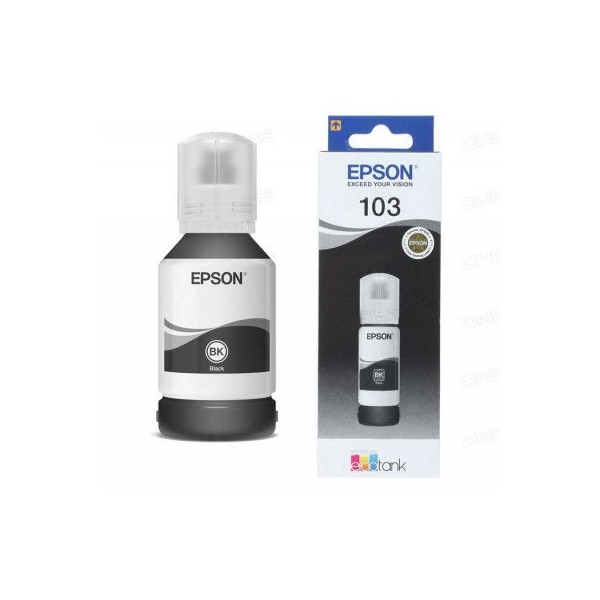 Epson 103 Noir - Bouteille d'encre Epson EcoTank d'origine (C13T00S14A)