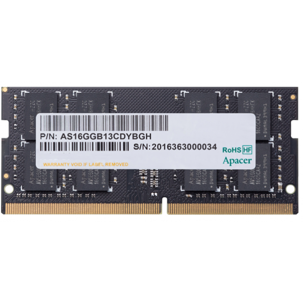 APACER 4 GB DDR4-2666 MHZ SODIMM – CL19-1.2V (512X8) - RAM(AP-ES.04G2V.KNH)