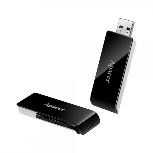 Clé USB - APACER 128GB USB3.0 Flash Drive AH350 BLACK (RP-AP128GAH350B-1)