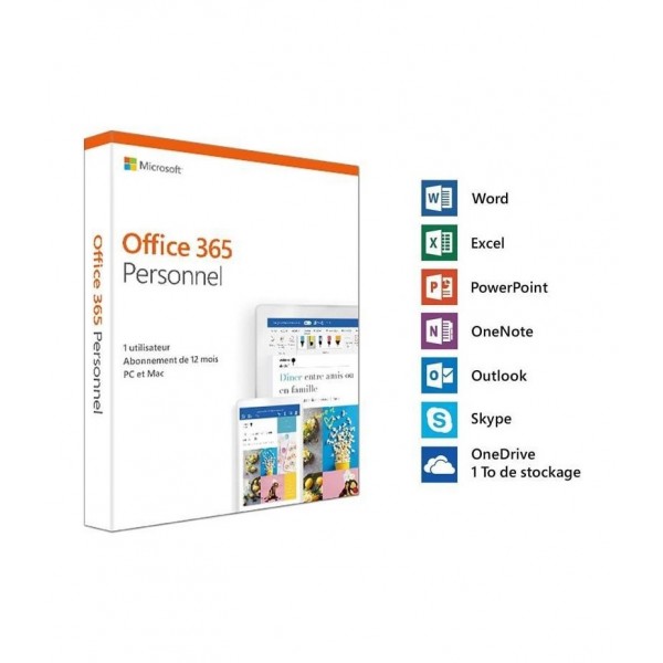 Microsoft Office 365 Personnel Français - 1 an (QQ2-01039)
