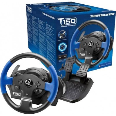 Thrustmaster T150 Force FeedBack Volant + pédales (PC, PlayStation 4,Playstation 3) (3362934109738)