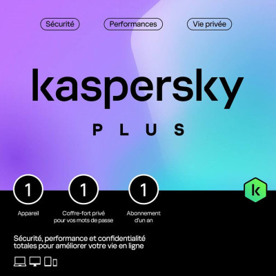 Kaspersky Anti-Virus 2023 Plus - Licence 1 poste 1 an (KL10428BAFS-FFPMAG)