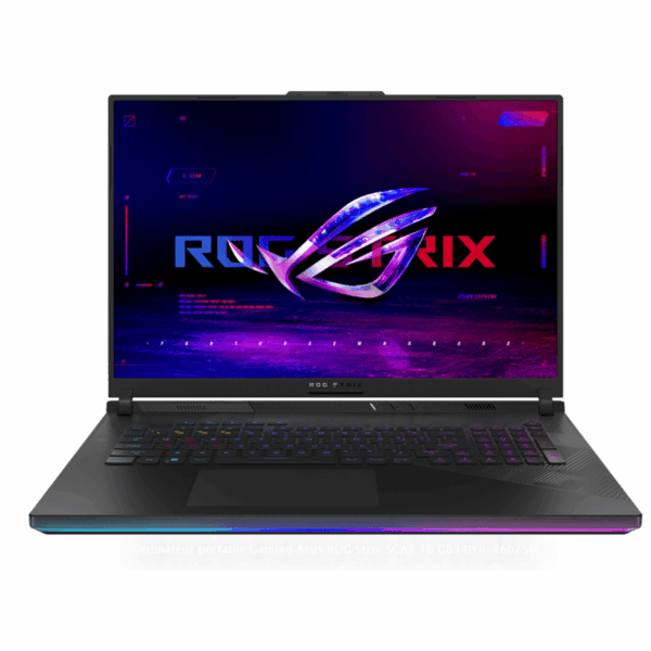 Ordinateur portable Gaming Asus ROG Strix SCAR 18 G834JYR-R6075W - i9 14th (90NR0IP2-M003T0)