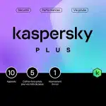 Kaspersky Plus (équivalent à Internet Security) - 10 Postes / 1 an (KL10428BKFS-SLIM)