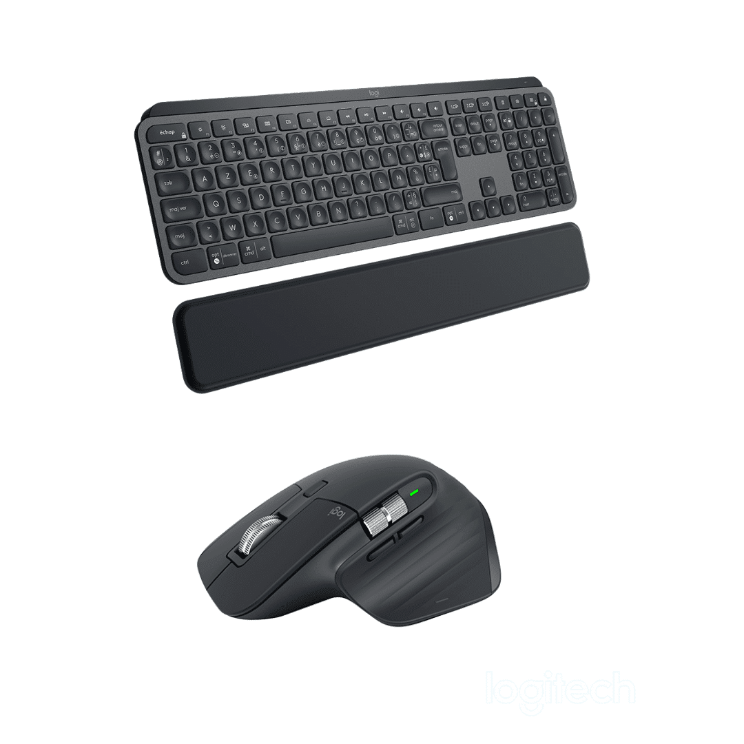 Ensemble Logitech Clavier MX Keys Plus + Souris MX Master 3s