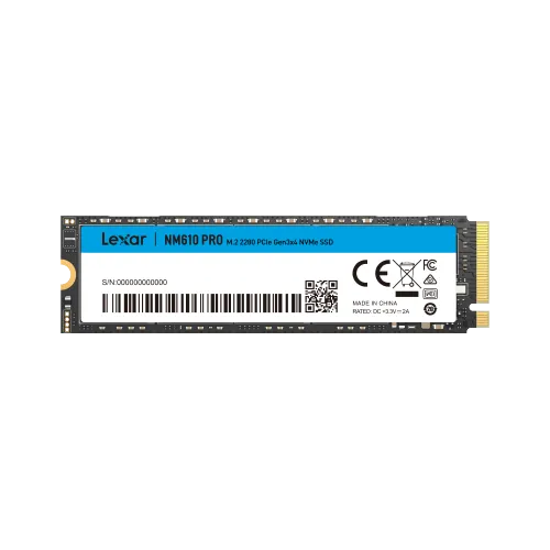 Lexar NM610 PRO -1 To Disque Dur Nvme SSD M.2 2280 PCIe Gen3x4 (LNM610P001T-RNNNG)