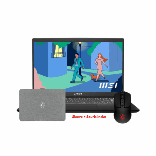 Ordinateur Portable MSI-MODERN 15 H C2RMG-298MA 15.6 FHD IPS | Intel Core 9-270H 16GB DDR4 512GB W11H - Noir (4711377329323)