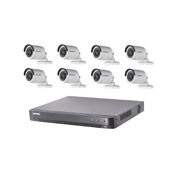 Hikvision Kit vidéosurveillance Turbo HD 8 caméras bullet (IRHIKLGWP2IS)